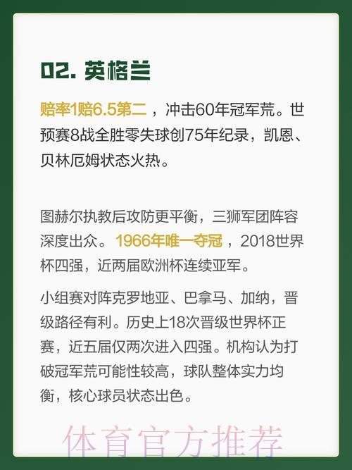 2026世界杯夺冠热门球队与冷门赛果深度解析